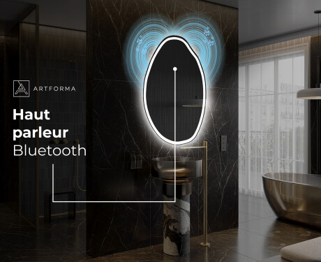 Miroir de salle de bains LED de forme irrégulière U222 #6