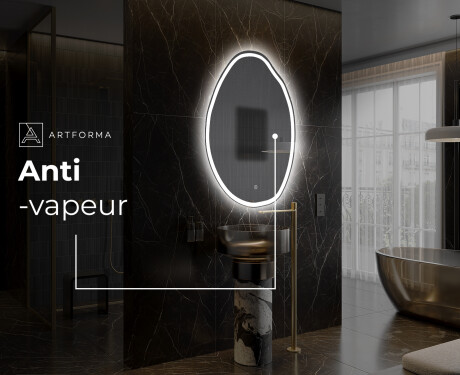 Miroir de salle de bains LED de forme irrégulière U222 #9