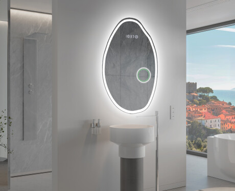 Miroir de salle de bains LED de forme irrégulière U222 #10