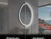 Miroir de salle de bains LED de forme irrégulière U223
