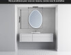 Miroir de salle de bains LED de forme irrégulière U223 #5