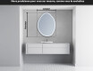 Miroir de salle de bains LED de forme irrégulière U223 #4