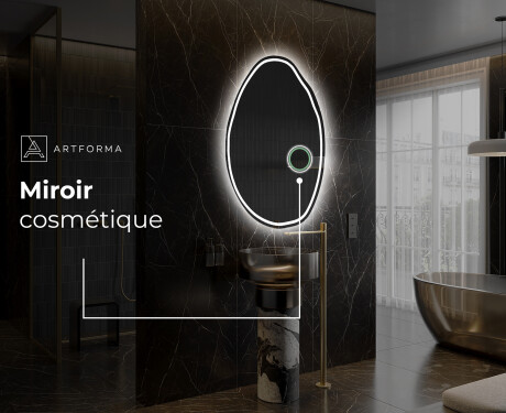 Miroir de salle de bains LED de forme irrégulière U223 #5