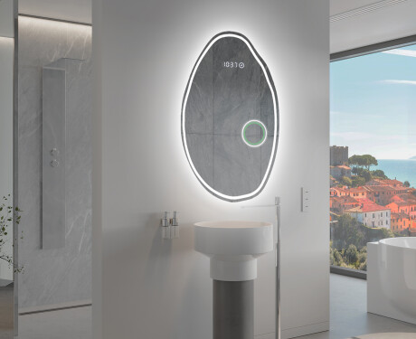 Miroir de salle de bains LED de forme irrégulière U223 #10