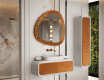 Miroir irrégulier avec un cadre en métal moderne L290