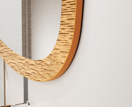 Miroir irrégulier avec un cadre en métal moderne L290 #3
