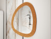 Miroir irrégulier avec un cadre en métal moderne L290 #4