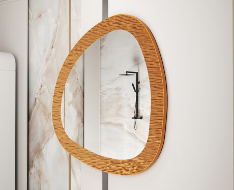Miroir irrégulier avec un cadre en métal moderne L290 #4