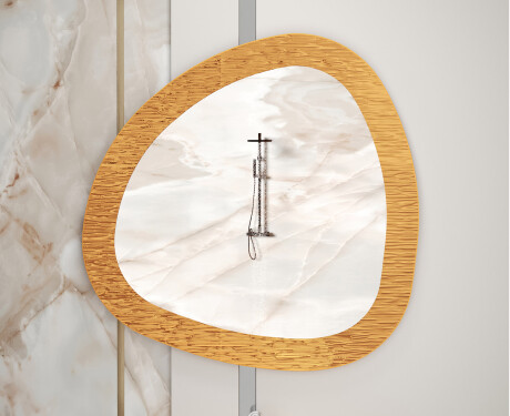 Miroir irrégulier avec un cadre en métal moderne L290 #5