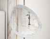 Miroir de salle de bain asymétrique avec cadre en métal L292 #4