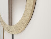 Miroir rond avec finition décorative en métal L288 #3