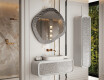Miroir sur mesure dans un cadre métallique design L291