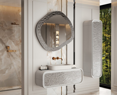 Miroir sur mesure dans un cadre métallique design L291