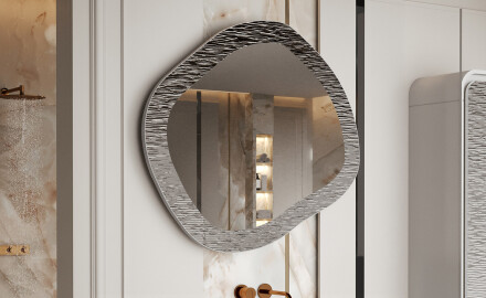 Miroir sur mesure dans un cadre métallique design L291