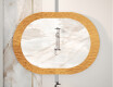 Miroir de salle de bain avec un élégant décor en métal L289 #5