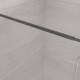 Armoire de plain-pied verre transparent profilé noir #5