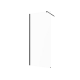 Armoire de plain-pied verre transparent profilé noir #6