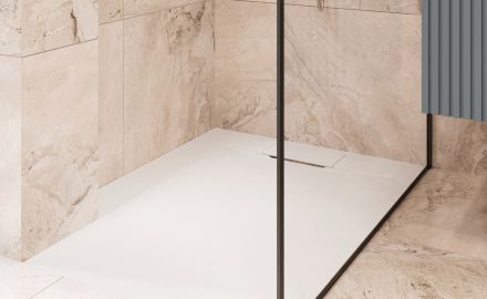Receveur de douche rectangulaire Avero 90x110 cm blanc