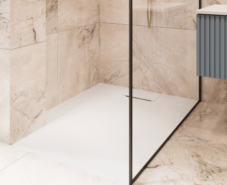 Receveur de douche rectangulaire Avero 90x110 cm blanc