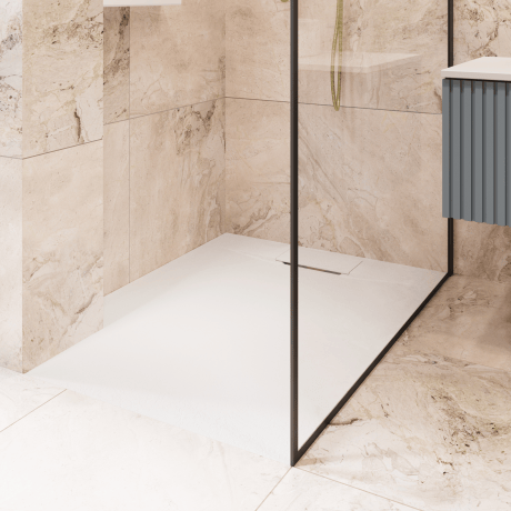 Receveur de douche rectangulaire Avero 90x110 cm blanc #1