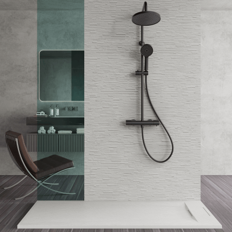 Receveur de douche rectangulaire Avero 90x110 cm blanc #5