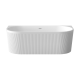Baignoire autoportante Glamour 170 cm avec siphon et bouchon/drain en blanc #4