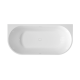 Baignoire autoportante Glamour 170 cm avec siphon et bouchon/drain en blanc #7