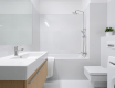 Douche de pluie Dokos avec mitigeur de bain chromé