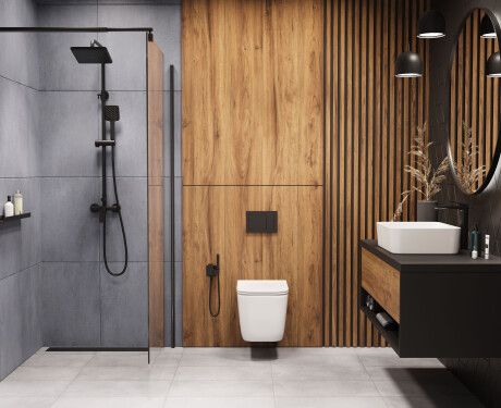 WC WC sans bride PAROS blanc avec revêtement affleurant