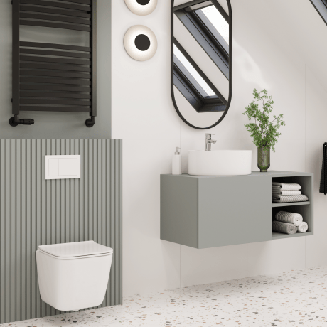 WC WC sans bride PAROS blanc avec revêtement affleurant #2