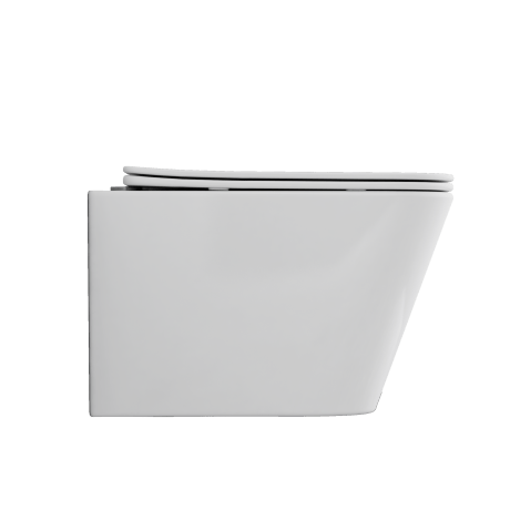 WC WC sans bride PAROS blanc avec revêtement affleurant #4