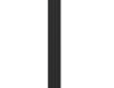 Radiateur décoratif vertical avec kit de montage, noir #3