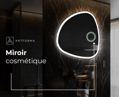 Miroir de salle de bains LED de forme irrégulière J222 #4