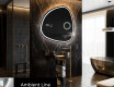 Miroir de salle de bains LED de forme irrégulière J223