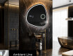 Miroir de salle de bains LED de forme irrégulière J223 #4