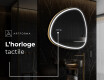 Miroir de salle de bains LED de forme irrégulière J223 #9
