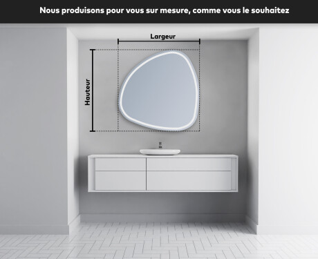 Miroir sur mesure mural LED J223 #3