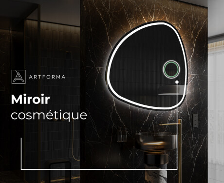 Miroir de salle de bains LED de forme irrégulière J223 #4