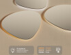 Miroir de salle de bains LED de forme irrégulière 74x74cm avec lumière LED froide 7000K, lumière chaude 3000K ou lumière neutre 4500K #3