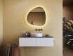 Miroir de salle de bains LED de forme irrégulière 74x74cm avec lumière LED froide 7000K, lumière chaude 3000K ou lumière neutre 4500K #8