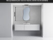 Miroir de salle de bains LED de forme irrégulière K221 #4