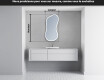 Miroir de salle de bains LED de forme irrégulière K222 #5