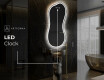 Miroir de salle de bains LED de forme irrégulière K222 #8