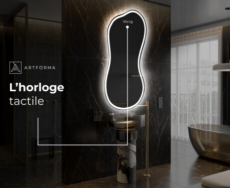 Miroir de salle de bains LED de forme irrégulière K222 #7