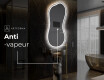 Miroir de salle de bains LED de forme irrégulière K222 #8