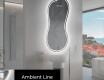 Miroir de salle de bains LED de forme irrégulière K223 #3