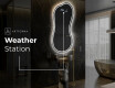 Miroir de salle de bains LED de forme irrégulière K223 #6
