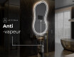 Miroir de salle de bains LED de forme irrégulière K223 #8