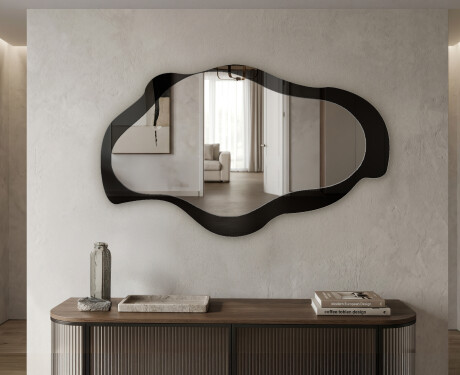 Miroir de salle de bain LED irrégulier - Veloura - forme fluide