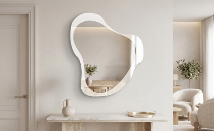 Miroir LED organique irrégulier pour salle de bain - Silvaré - ligne élancée